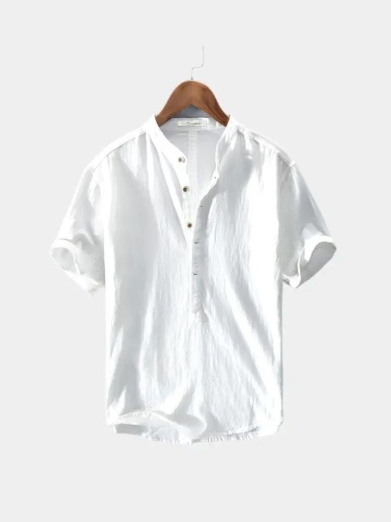 Essential Short Sleeve Linen Shirt - Fayymont Co