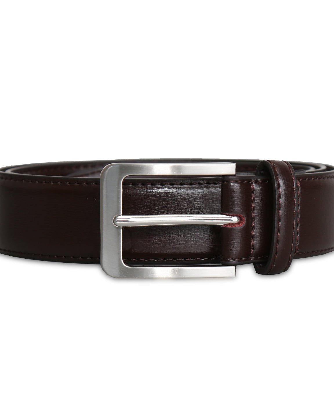 Solid Leather Belt - Dark Brown