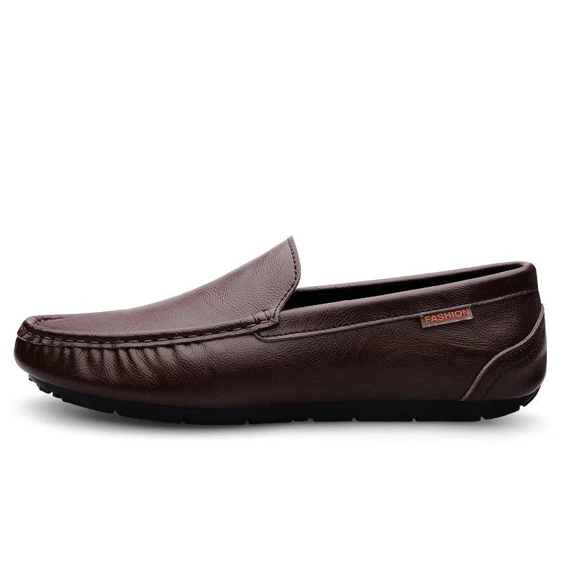 Vittorio Men's Italian Leather Loafers | Luxury Slip-On Moccasins