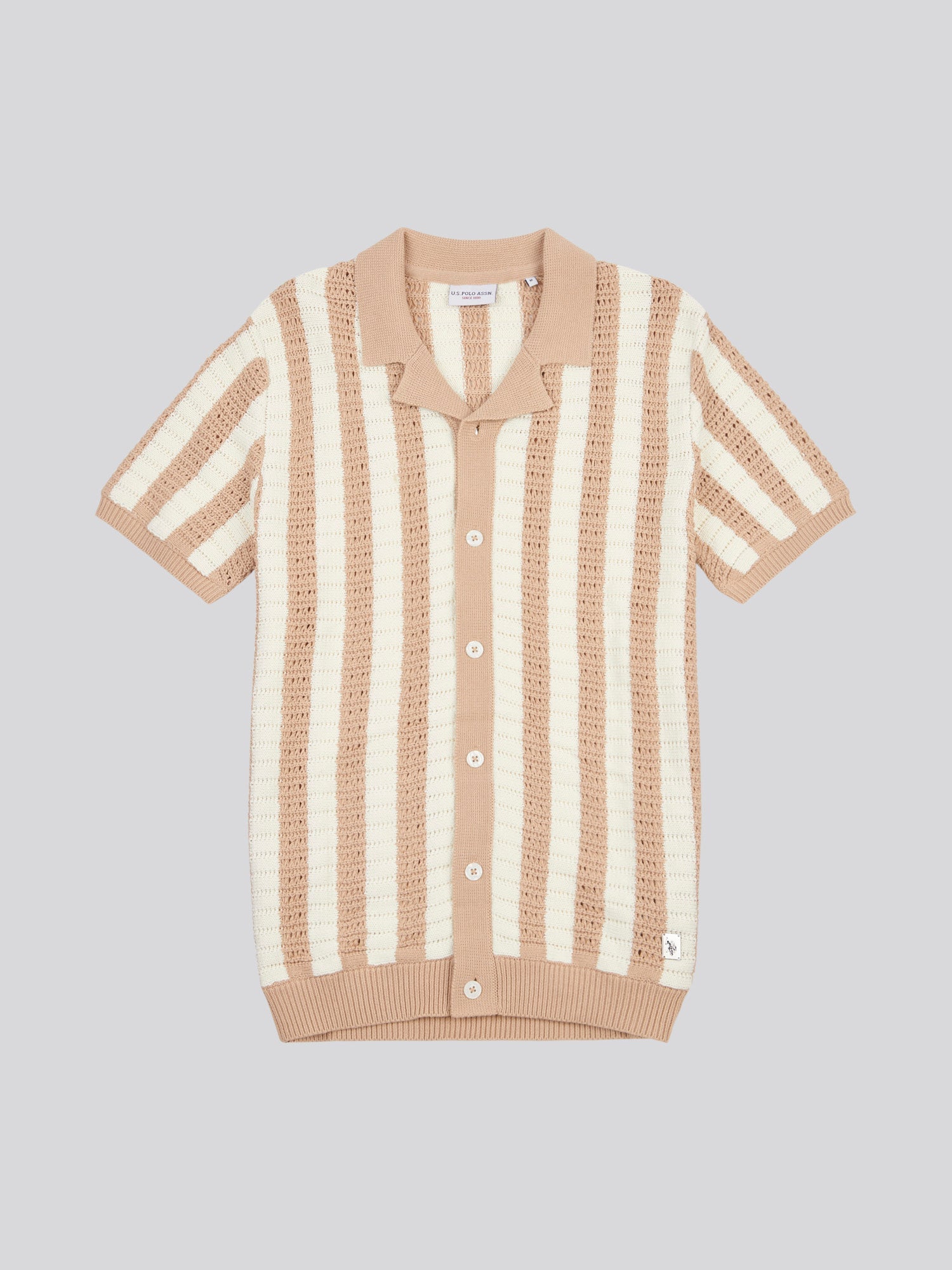 Open-Knit Polo — Doeskin