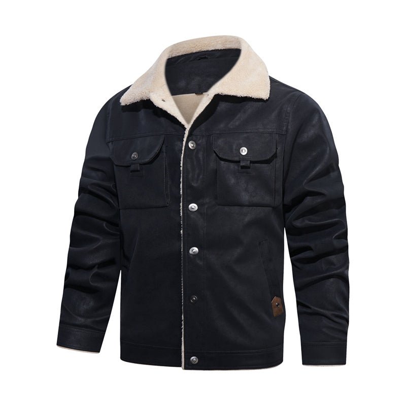 Sherpa Collar Casual Jacket - Fayymont Co