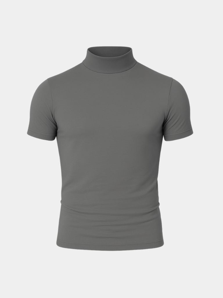 Solid Casual Turtle Neck T-Shirt - Fayymont Co